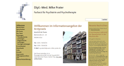 Desktop Screenshot of praxis-mike-prater.de